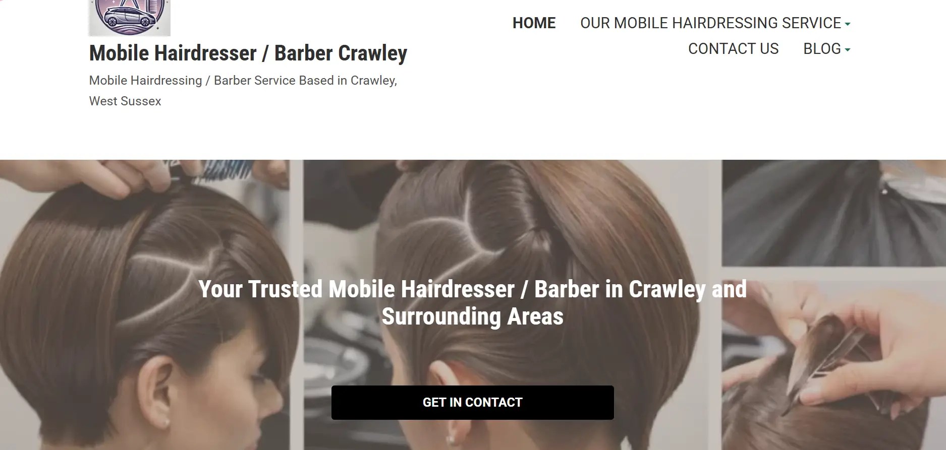 Mobile Hairdresser Crawley Website For Sale.